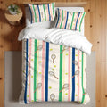 Kids Twin Duvet Set - Tennis Stripes